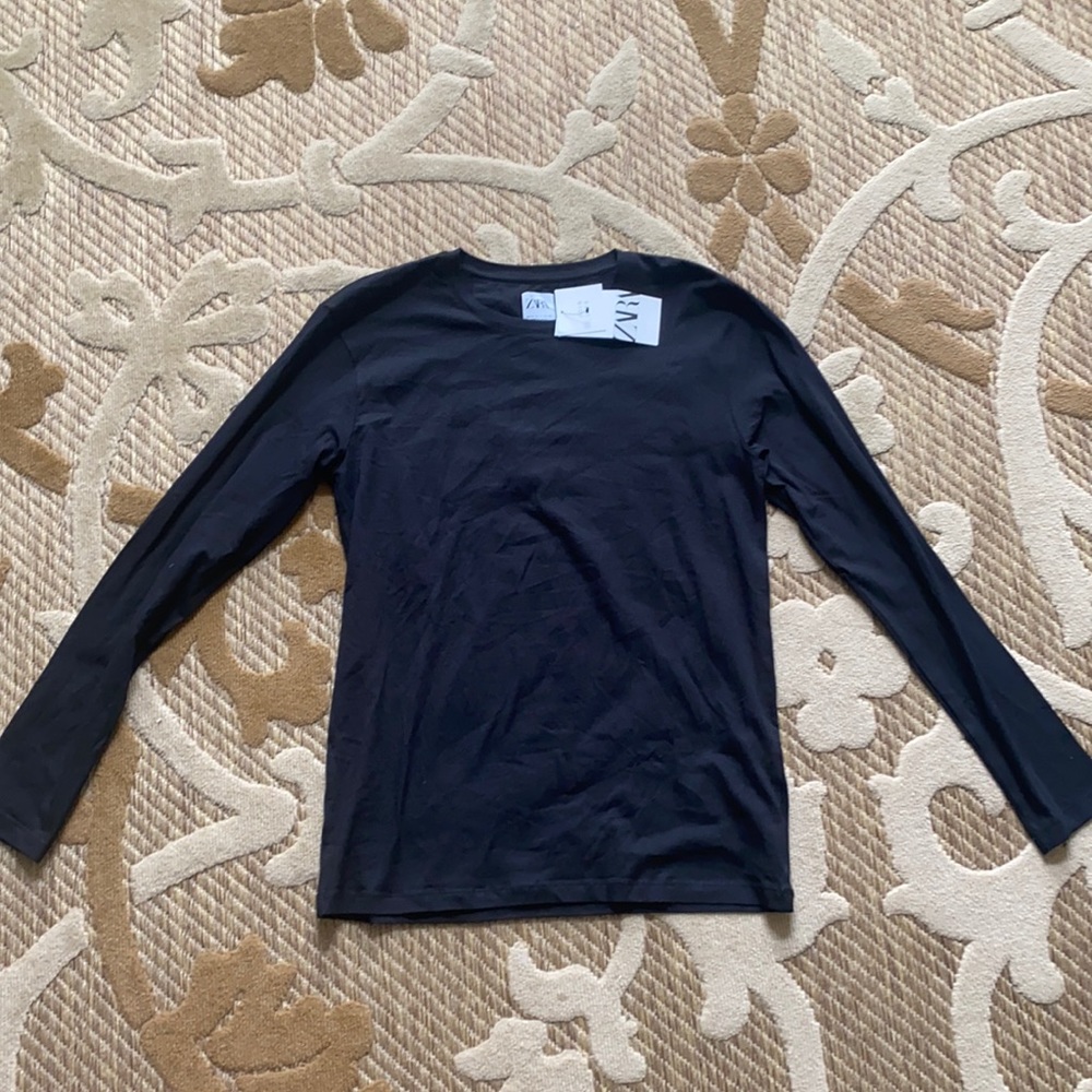 Mens Zara black long sleeve